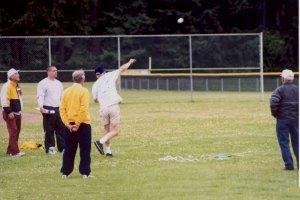 Softball throw